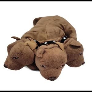 Wizarding World Harry Potter 3 Headed Fluffy Dog Puppet Stuffed Plush Universal